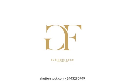 GF, FG, G, F, Lettres abstraites Logo Monogramme