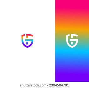 GF, FG letter modern branding logo