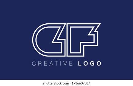 GF FG Logo Monogram Icon Vector Template

