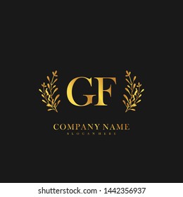 GF Initial beauty floral logo template