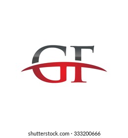 GF initial company red swoosh logo