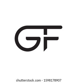 GF initial letter logo template vector icon design