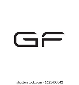 GF initial letter logo template vector icon design