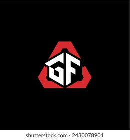 GF initial logo modern and futuristic concept for esport or gaming logo