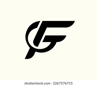 GF Letter Initial Logo Design Vector FG, GF