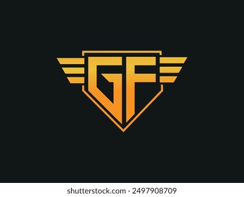 GF Letter Initial Logo Design Template Vector Illustration .Alphabet letter icon logo GF.
