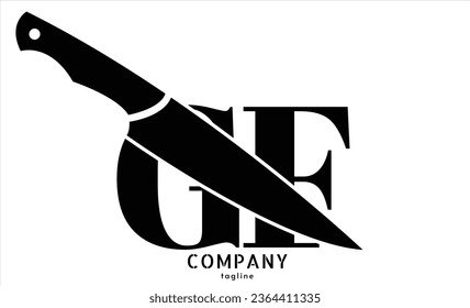 GF Letter logo design vector template.