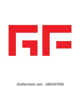 gf letter vector logo