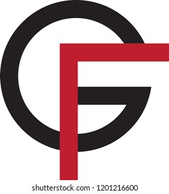 gf letter vector logo