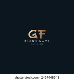 Diseño de logotipo de Vector GF Letters