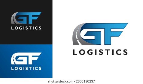GF Plantilla del logotipo de la autopista logística
