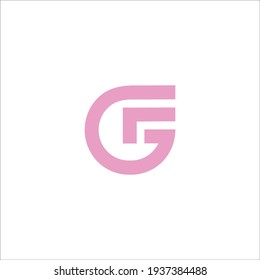 Vektorzeichen des GF Logo-Designs 
