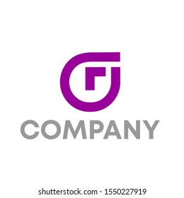 GF logo vector design template