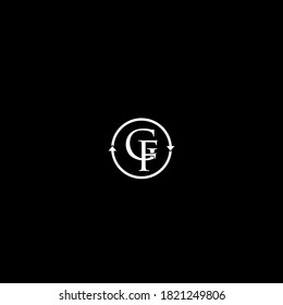 gf simple logo design. gf luxury company for business