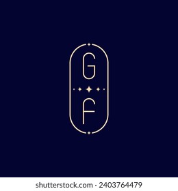GF wedding lie monogram with high quality professional design that will print well across any print media