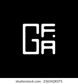 GFA letter logo vector design, GFA simple and modern logo. GFA luxurious alphabet design  