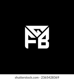 Diseño vectorial del logotipo de la letra GFB, logotipo sencillo y moderno de GFB. Diseño de alfabeto lujoso GFB  