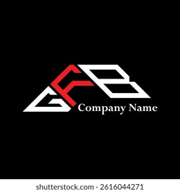 GFB logo design, GFB simple and modern logo. GFB luxurious alphabet design  