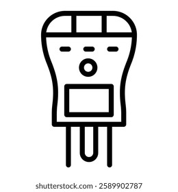 GFCI Tester Vector Line Icon Design For Personal And Commercial Use