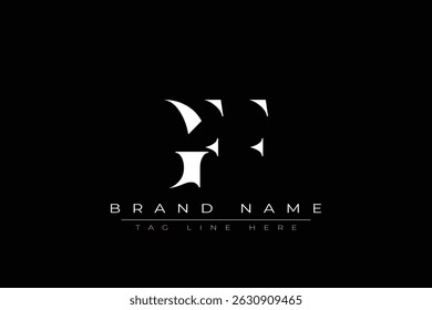 Diseño de logotipo de carta abstracta GFF. Este logotipo está diseñado por tres letras abstractas.