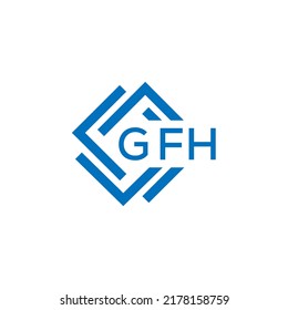 GFH letter logo design on white background. GFH creative  circle letter logo concept. GFH letter design.
