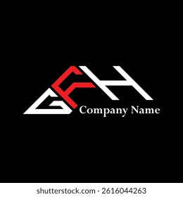 GFH logo design, GFH simple and modern logo. GFH luxurious alphabet design  