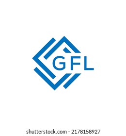 GFL letter logo design on white background. GFL creative  circle letter logo concept. GFL letter design.
