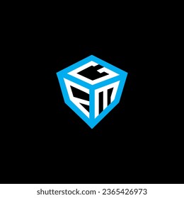 GFM letter logo vector design, GFM simple and modern logo. GFM luxurious alphabet design  