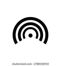 G-force meter with concentric circles and off-center dot, racing icon
