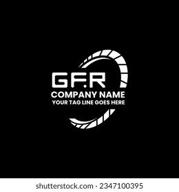 Logo de letras GFR diseño creativo con gráfico vectorial, logotipo GFR simple y moderno. Diseño de alfabetos lujosos GFR  