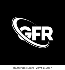 GFR logo. GFR letter. GFR letter logo design. Initials GFR logo linked with circle and uppercase monogram logo. GFR-typography for technology, business and real estate brand.