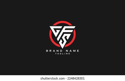 GFS, resumen diseño inicial del logotipo de la letra monograma