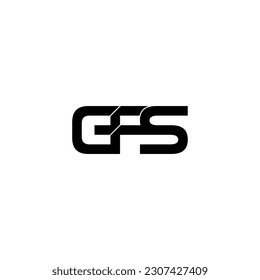 gfs typografie buchstabe monogram logo design