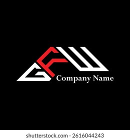 GFW logo design, GFW simple and modern logo. GFW luxurious alphabet design  