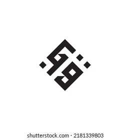 GG abstract geometric concept logo in high quality professional design that will be best for street style