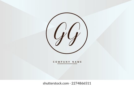 GG Abstract Letters Logo Monogram