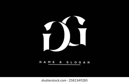 GG Abstract Letters Logo Monogram