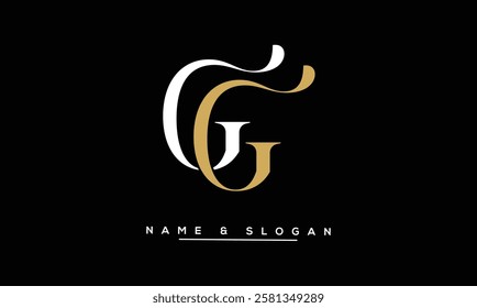 GG Abstract Letters Logo Monogram