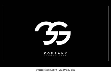 GG Alphabet letters Initials Monogram logo 