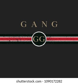 GG GANG SHIRT PRINTING - Shutterstock ID 1090172282