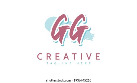 Gg Initials Handwriting Logo Vector Stock Vector (Royalty Free ...