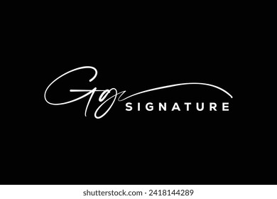 GG initials Handwriting signature logo. GG Hand drawn Calligraphy lettering Vector. GG letter real estate, beauty, photography letter logo design.