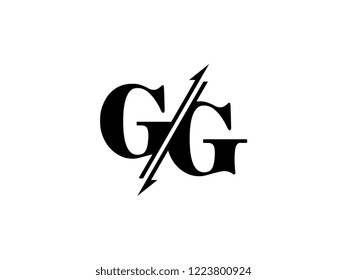GG initials logo sliced