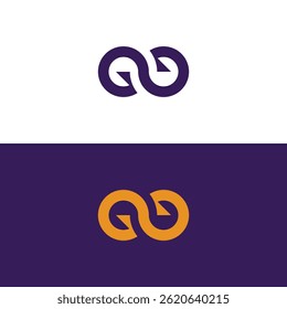 GG initials monogram letter text alphabet logo design