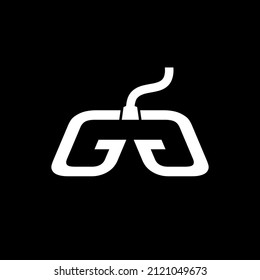 GG Joystick Logo can be use for icon, sign, logo and etc