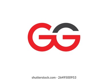 GG Latter Diseño de Logo. Diseño de Vector