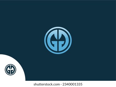 GG Letter Logo in circle shape