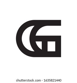 Gg Letter Logo Design Vector Stock Vector (Royalty Free) 1635821440 ...