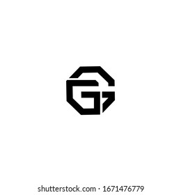 GG Letter Logo Design Vector
