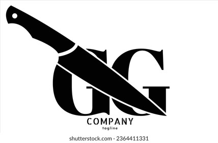 GG Letter logo design vector template.